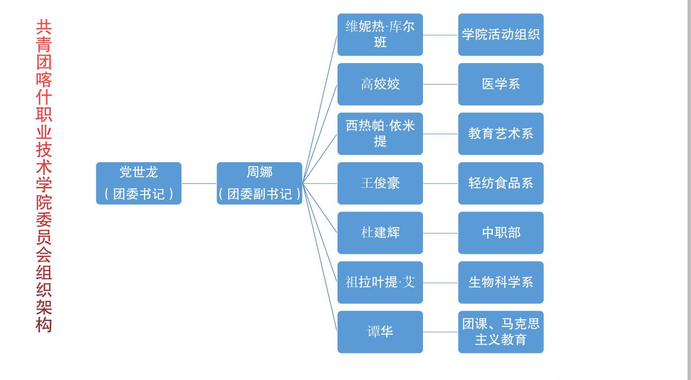 共青團天辰平台委員會組織架構